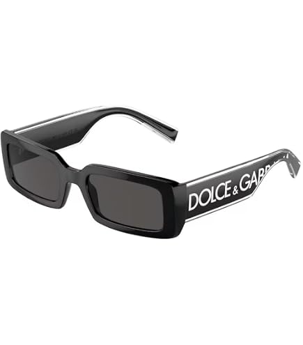 Amazon.com: Dolce & Gabbana DG6184-501/87 Sunglasses BLACK w/DARK